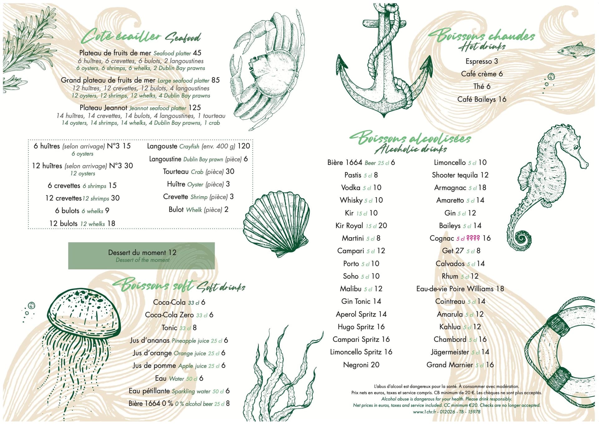 Menu page 2